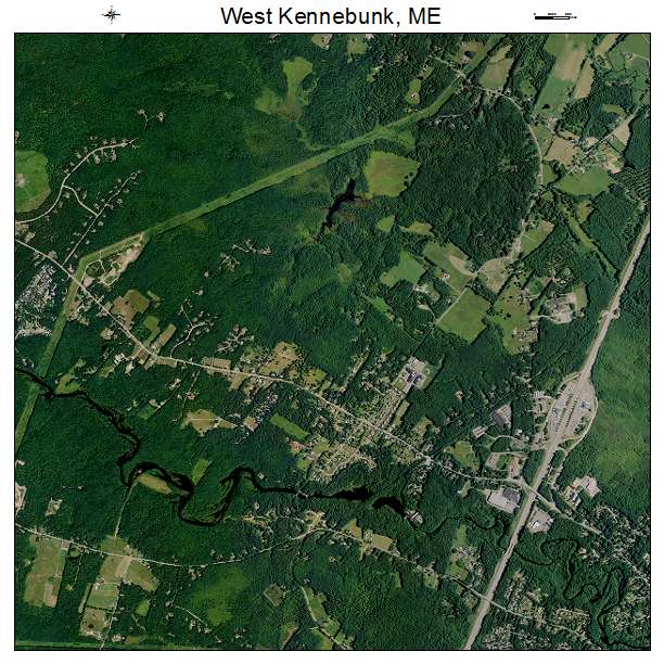 West Kennebunk, ME air photo map