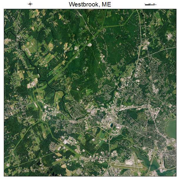 Westbrook, ME air photo map