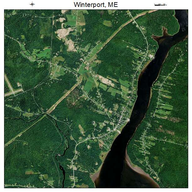 Winterport, ME air photo map