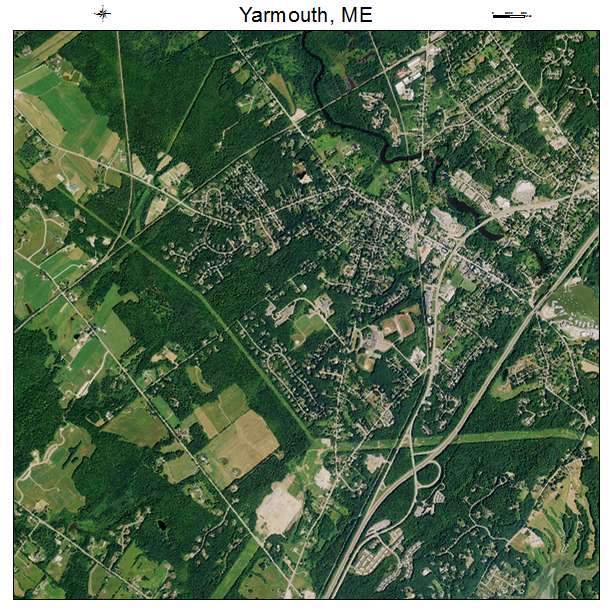 Yarmouth, ME air photo map