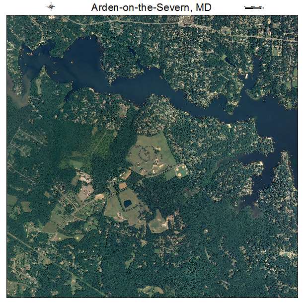 Arden on the Severn, MD air photo map