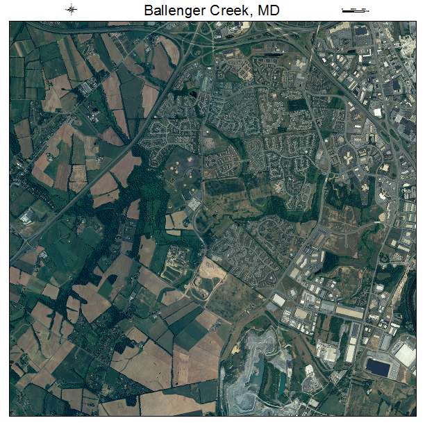 Ballenger Creek, MD air photo map