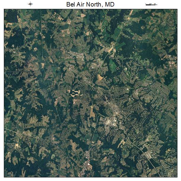 Bel Air North, MD air photo map