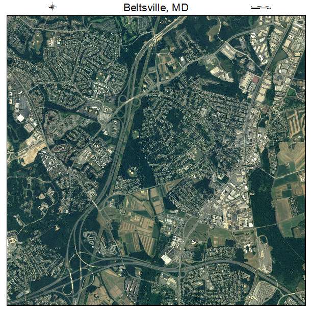 Beltsville, MD air photo map