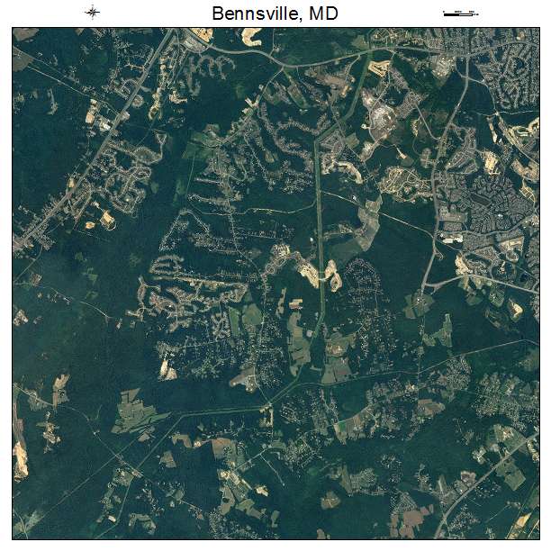 Bennsville, MD air photo map