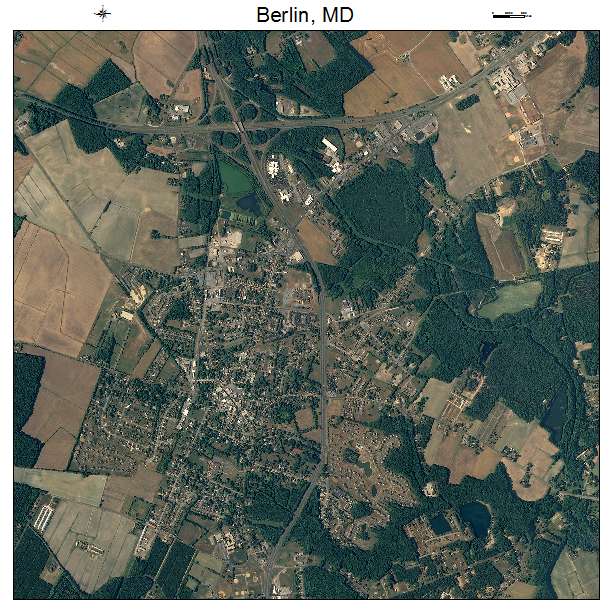 Berlin, MD air photo map