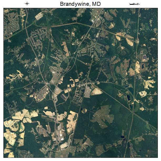 Brandywine, MD air photo map