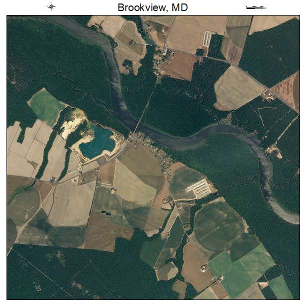Brookview, MD air photo map