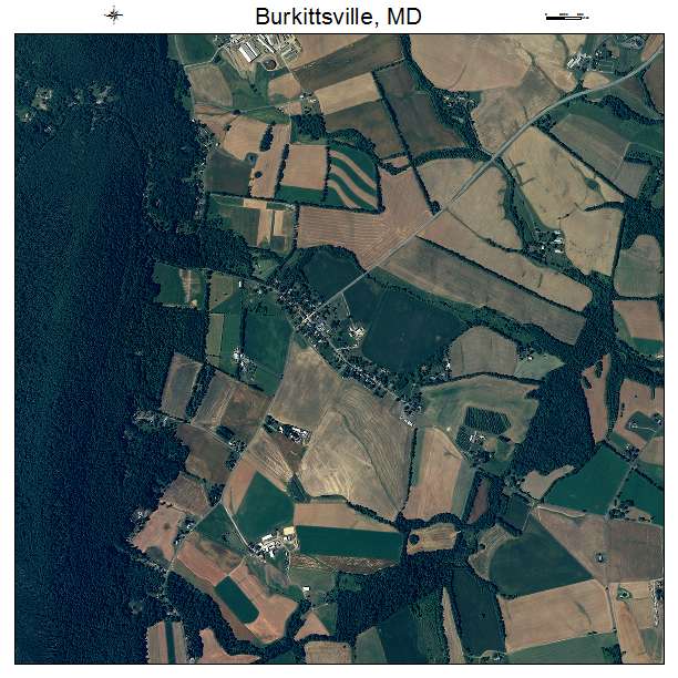 Burkittsville, MD air photo map