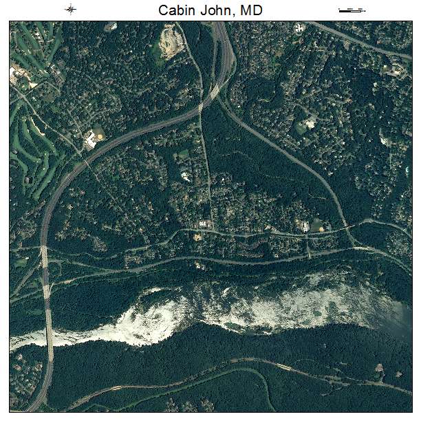 Cabin John, MD air photo map