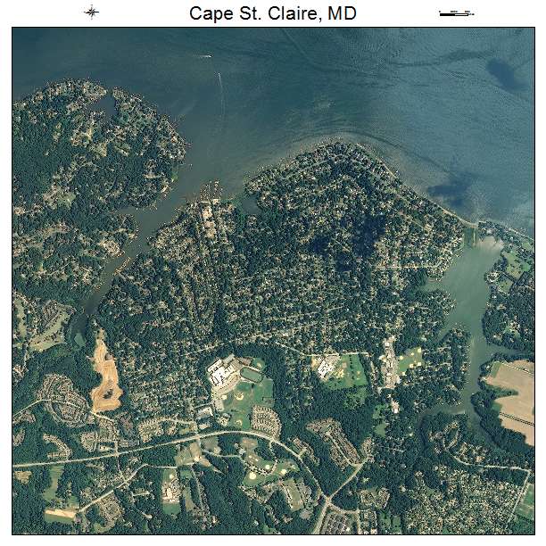 Cape St Claire, MD air photo map