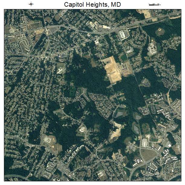 Capitol Heights, MD air photo map