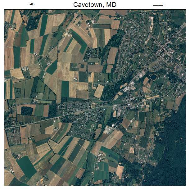 Cavetown, MD air photo map