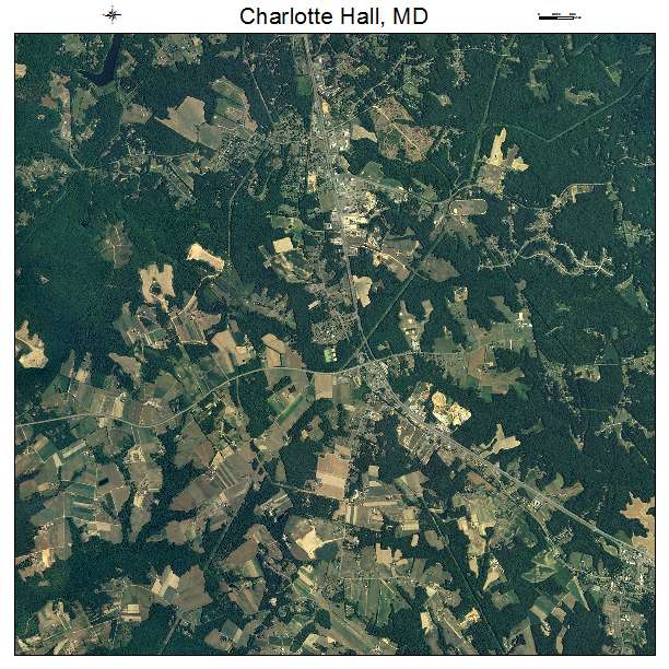 Charlotte Hall, MD air photo map