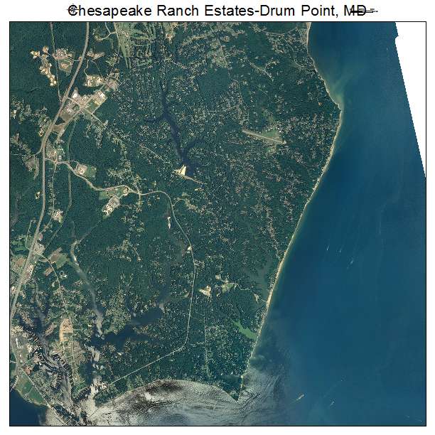 Chesapeake Ranch Estates Drum Point, MD air photo map