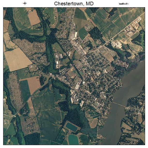 Chestertown, MD air photo map