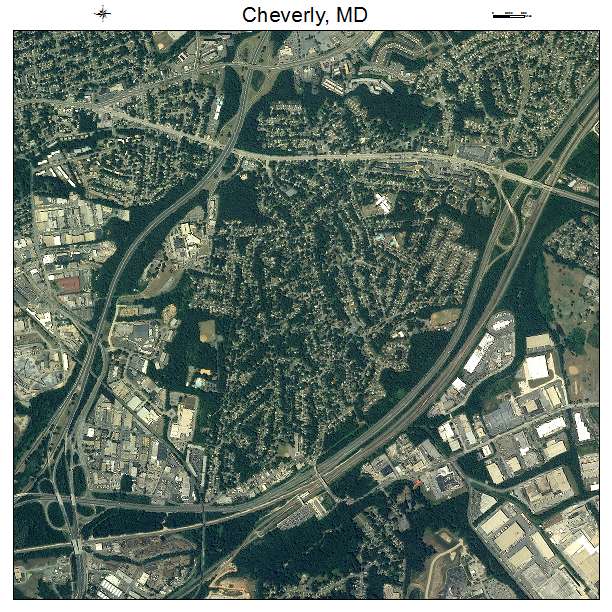 Cheverly, MD air photo map