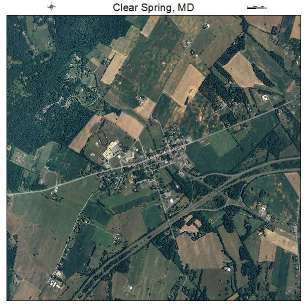 Clear Spring, MD air photo map