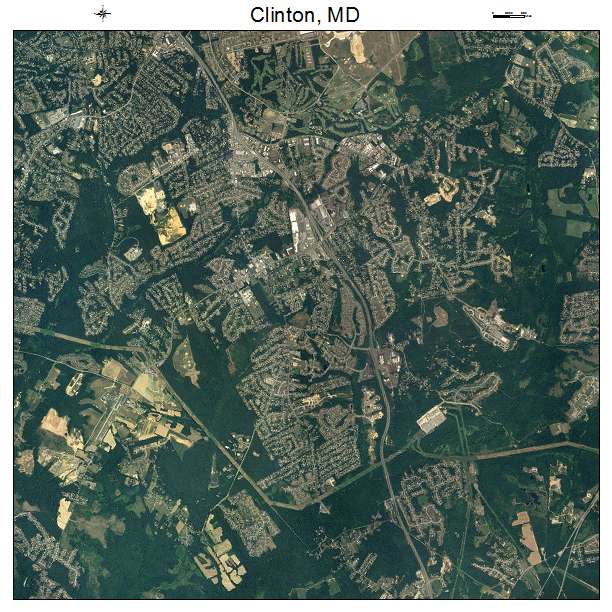 Clinton, MD air photo map