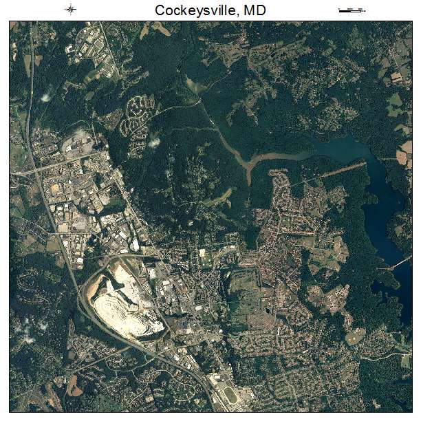 Cockeysville, MD air photo map