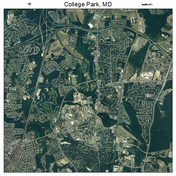 College Park, MD air photo map
