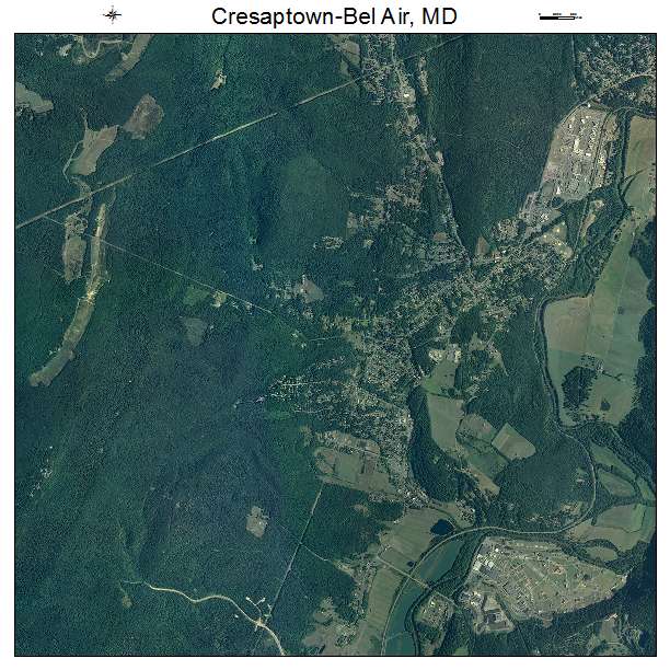 Cresaptown Bel Air, MD air photo map