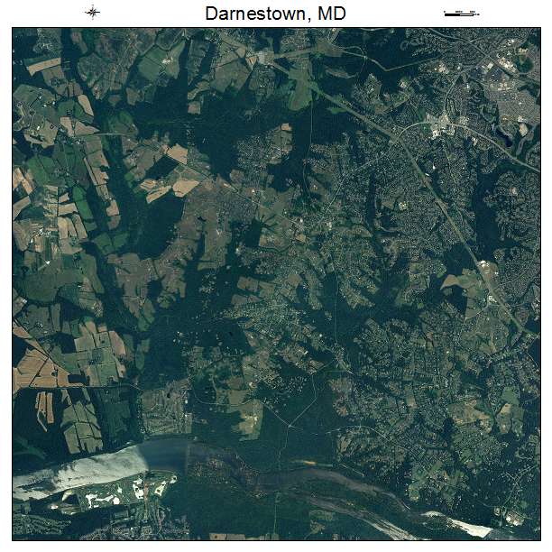 Darnestown, MD air photo map