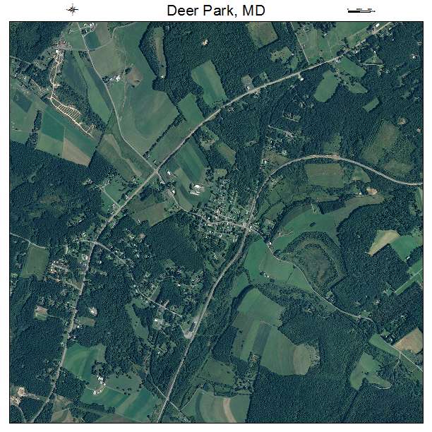 Deer Park, MD air photo map