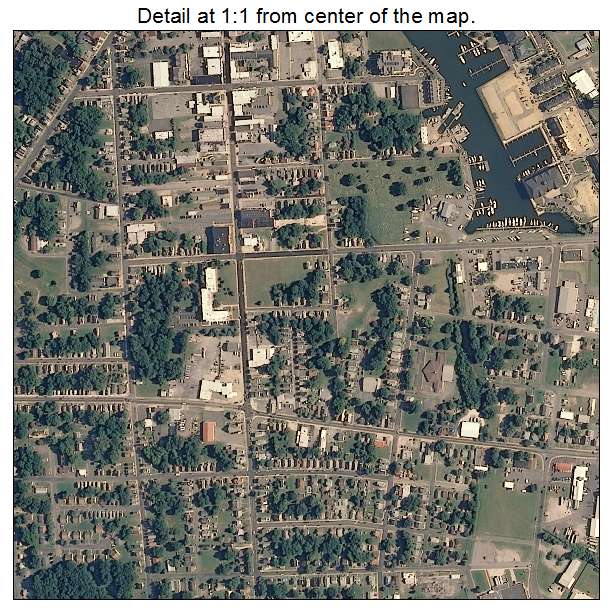 Cambridge, Maryland aerial imagery detail