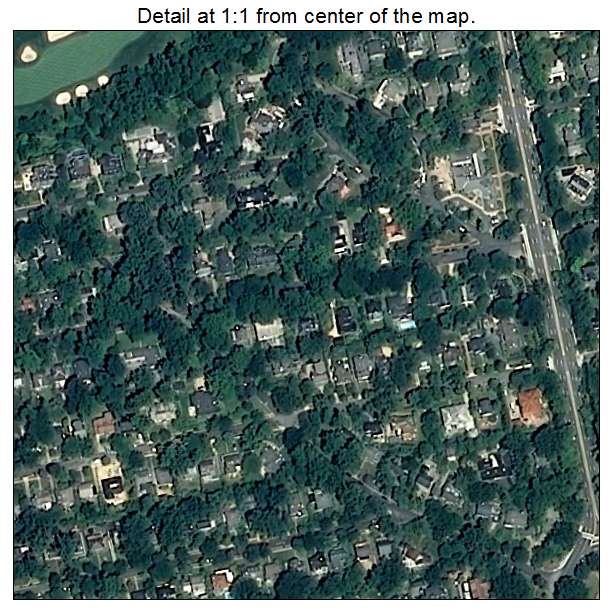 Chevy Chase Village, Maryland aerial imagery detail
