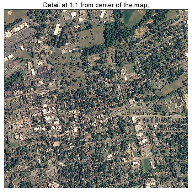 Easton, Maryland aerial imagery detail