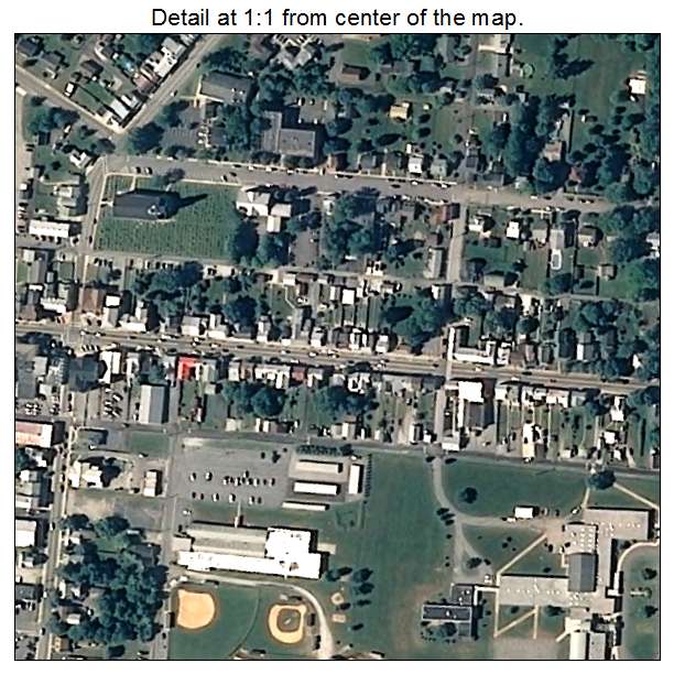 Emmitsburg, Maryland aerial imagery detail