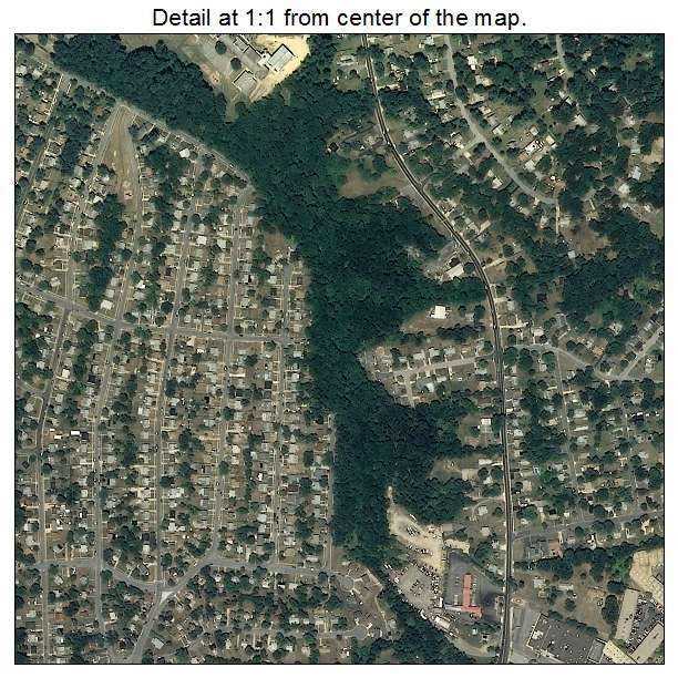 Forestville, Maryland aerial imagery detail