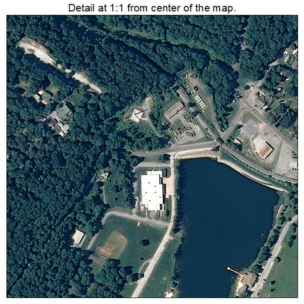 Highfield Cascade, Maryland aerial imagery detail