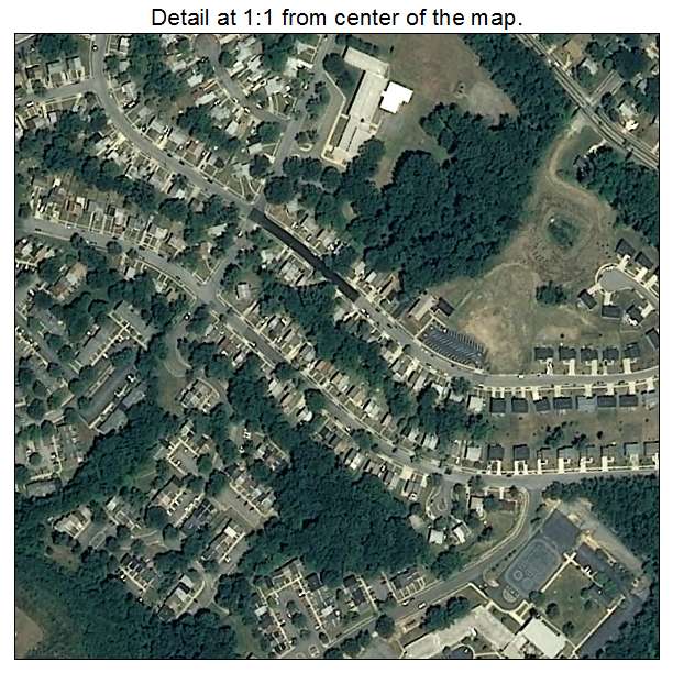 Hillcrest Heights, Maryland aerial imagery detail