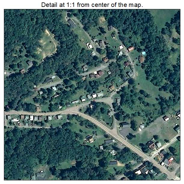 Kitzmiller, Maryland aerial imagery detail