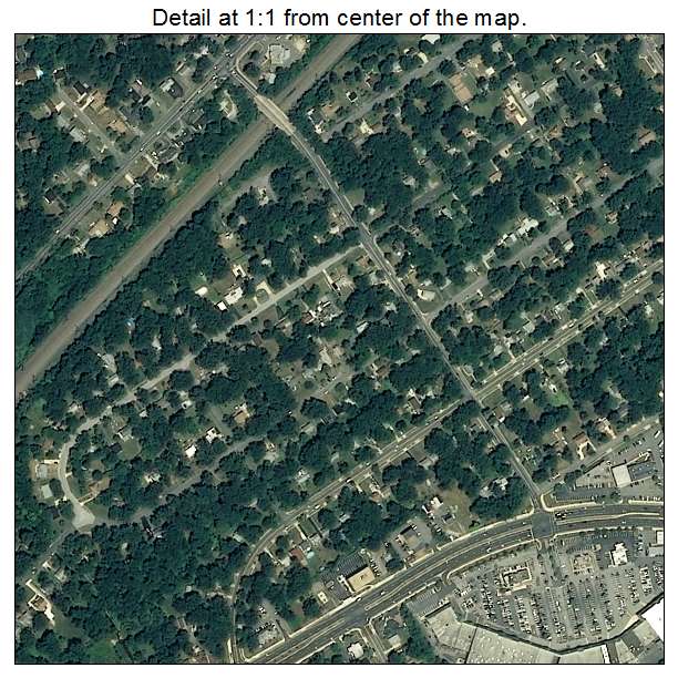 Lanham Seabrook, Maryland aerial imagery detail