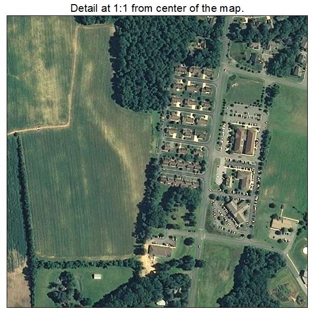 Leonardtown, Maryland aerial imagery detail