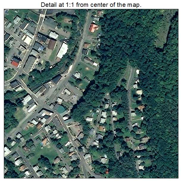 Lonaconing, Maryland aerial imagery detail