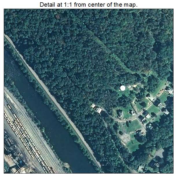 Luke, Maryland aerial imagery detail