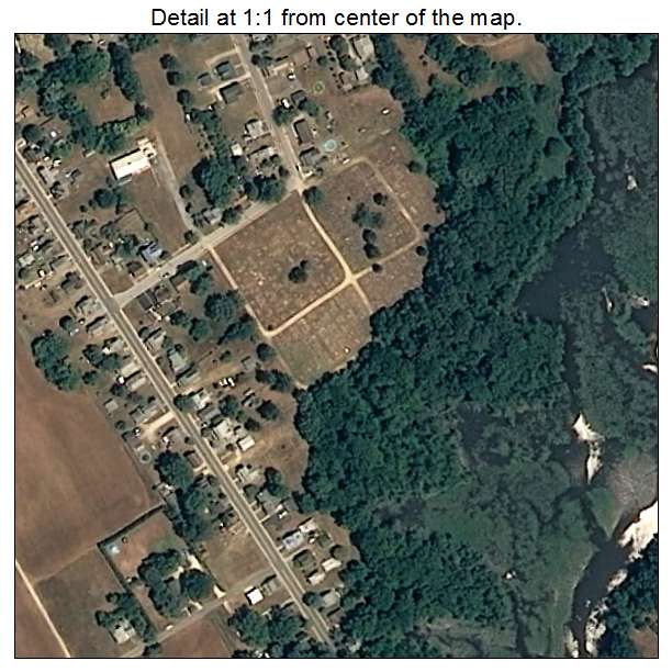 Mardela Springs, Maryland aerial imagery detail