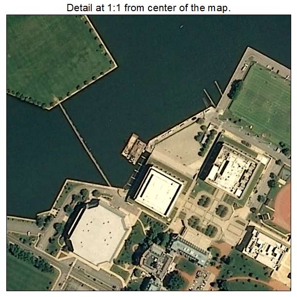 Naval Academy, Maryland aerial imagery detail