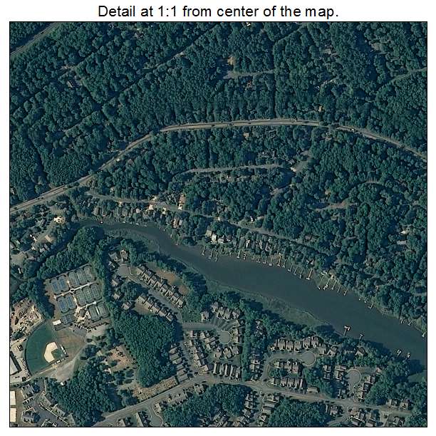 Ocean Pines, Maryland aerial imagery detail