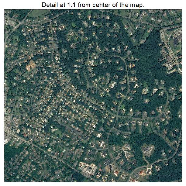 Potomac, Maryland aerial imagery detail