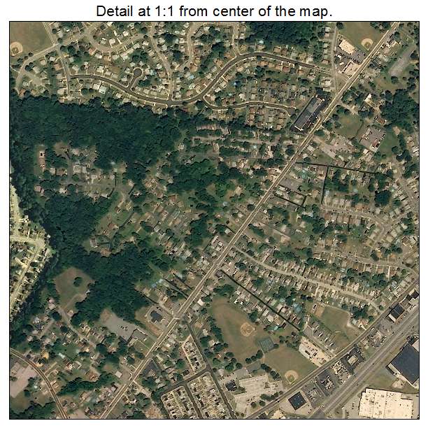 Rosedale, Maryland aerial imagery detail