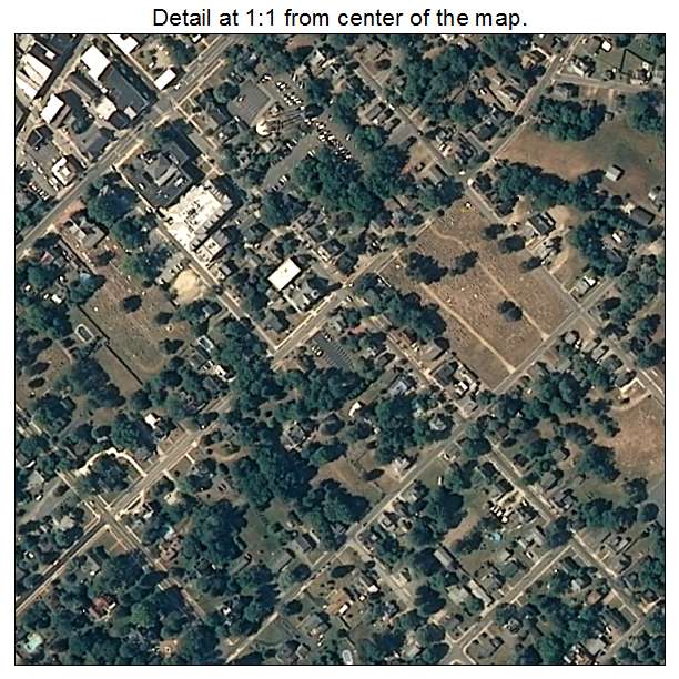 Snow Hill, Maryland aerial imagery detail
