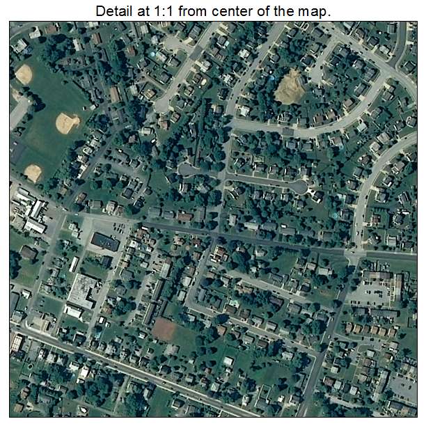 Taneytown, Maryland aerial imagery detail