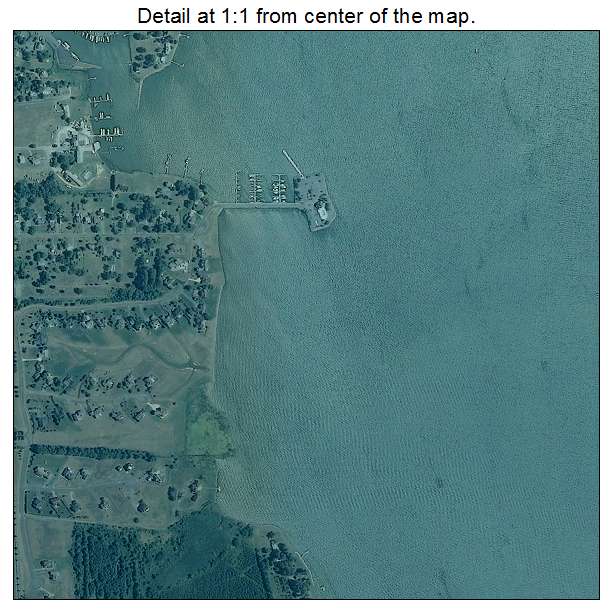 Tilghman Island, Maryland aerial imagery detail