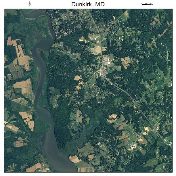 Dunkirk, MD air photo map