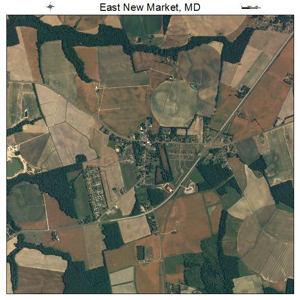 East New Market, MD air photo map